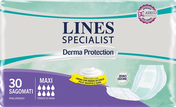 LINES SPECIALIST DERM PANNOLONE SAGOMATO MAXI 30 PEZZI - Angeli Pharm