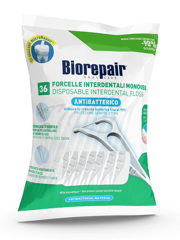 BIOREPAIR ORAL CARE ANTIBATTERICO FORCELLE INTERDENTALI MONOUSO 36 PEZZI - Angeli Pharm