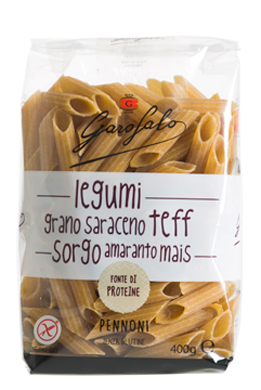 GAROFALO PENNONI PASTA SENZA GLUTINE LEGUMI E CEREALI 400 G - Angeli Pharm