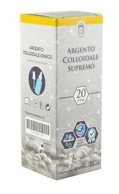 ARGENTO COLLOIDALE SUPREMO 20PPM 100 ML SPRAY + CONTAGOCCE - Angeli Pharm