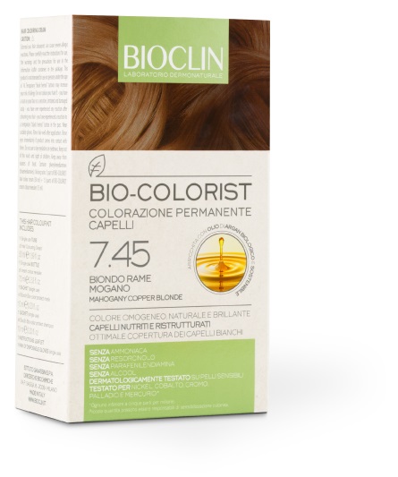 BIOCLIN BIO COLORIST 7,45 BIONDO RAME MOGANO - Angeli Pharm