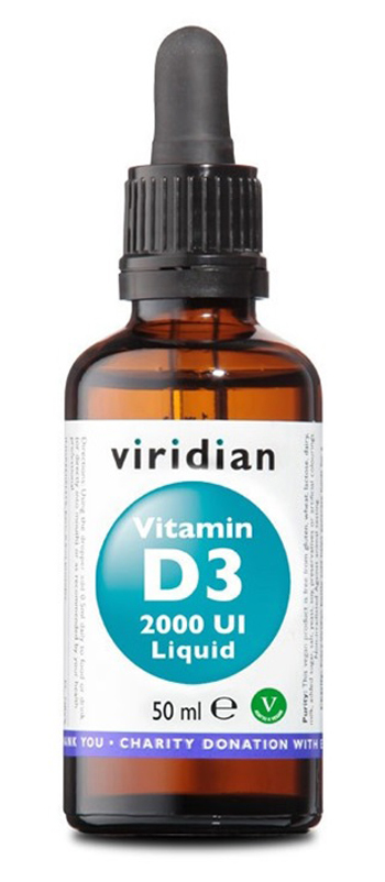 VIRIDIAN VITAMIN D3 2000UI LIQUID 50 ML - Angeli Pharm