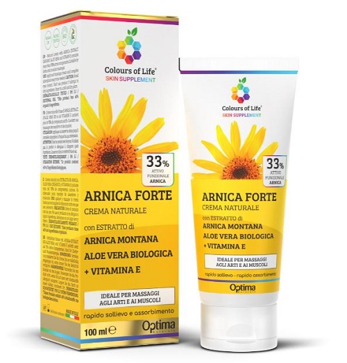 COLOURS OF LIFE SKIN SUPPLEMENT ARNICA FORTE 33% CREMA 100 ML - Angeli Pharm