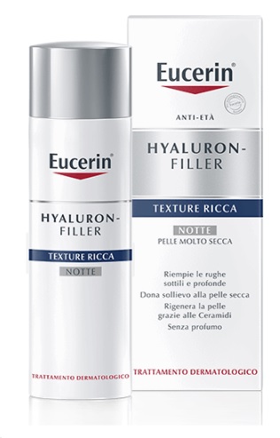 EUCERIN HYALURON+FILLER TEXTURE RICCA NOTTE 50 ML - Angeli Pharm