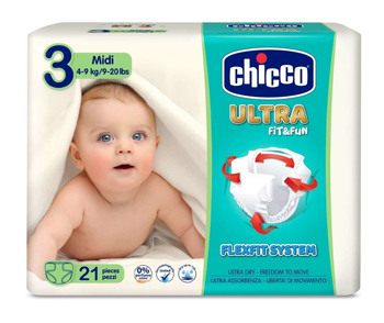 CHICCO PANNOLINO ULTRA CHICCHO MIDI 21 X 10 - Angeli Pharm