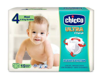 CHICCO PANNOLINO ULTRA CHICCHO MAXI 19 X 10 - Angeli Pharm