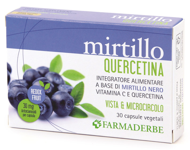 MIRTILLO QUERCETINA 30 CAPSULE VEGETALI - Angeli Pharm