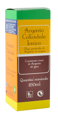 ARGENTO COLLOIDALE IONICO 40PPM CERTIFICATO 250 ML - Angeli Pharm