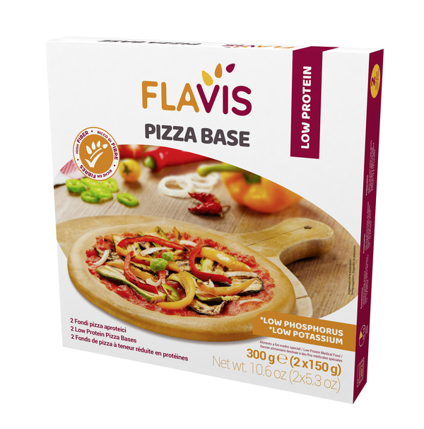 FLAVIS PIZZA BASE 2 FONDI PIZZA APROTEICI DA 150 G - Angeli Pharm
