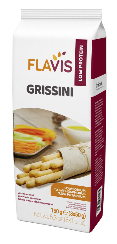 FLAVIS GRISSINI APROTEICI 3 PORZIONI DA 50 G - Angeli Pharm
