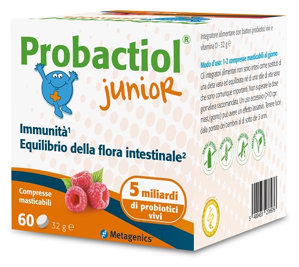 PROBACTIOL JUNIOR 60 COMPRESSE MASTICABILI NEW - Angeli Pharm