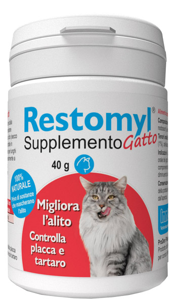 RESTOMYL SUPPLEMENTO GATTO FLACONCINO 40 G - Angeli Pharm