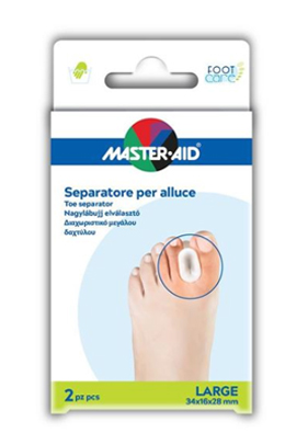 SEPARATORE DITA IN GEL MASTER-AID FOOTCARE PER ALLUCE LARGE 2 PEZZI D2 - Angeli Pharm