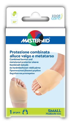 PROTEZIONE MASTER-AID FOOTCARE PER ALLUCE VALGO E METATARSO SMALL 1 PEZZO D7 - Angeli Pharm