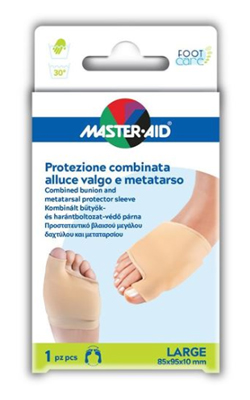 PROTEZIONE MASTER-AID FOOTCARE PER ALLUCE VALGO E METATARSO LARGE 1 PEZZO D8 - Angeli Pharm