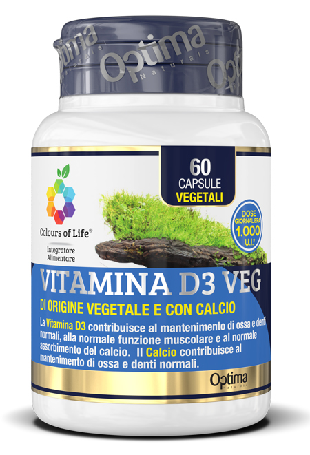 COLOURS OF LIFE VITAMINA D3 VEG 60 CAPSULE 500 MG - Angeli Pharm