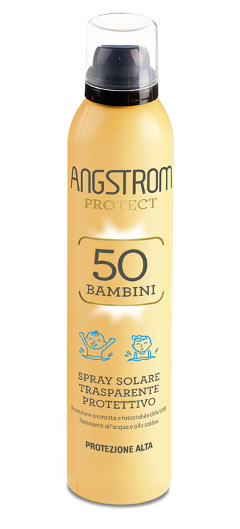 ANGSTROM PROTECT 50 BAMBINI SPRAY SOLARE TRASPARENTE 250 ML - Angeli Pharm
