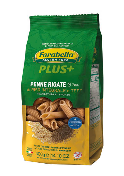 FARABELLA PENNE RISO INTEGRALE E TEFF 400 G - Angeli Pharm