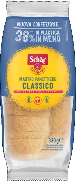 SCHAR CLASSICO DEL MASTRO PANETTIERE PANE BIANCO SENZA LATTOSIO 330 G - Angeli Pharm