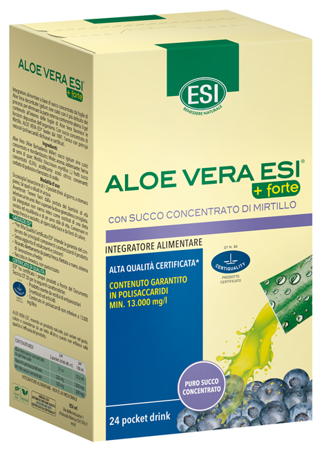 ESI ALOE VERA SUCCO + FORTE MIRTILLO 24 POCKET DRINK - Angeli Pharm