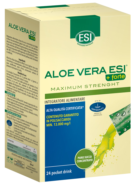 ESI ALOE VERA SUCCO + FORTE 24 POCKET DRINK - Angeli Pharm