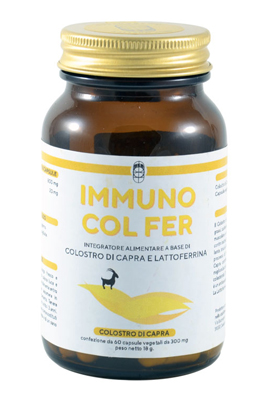 IMMUNO COL FER COLOSTRO DI CAPRA 60 CAPSULE VEGETALI - Angeli Pharm