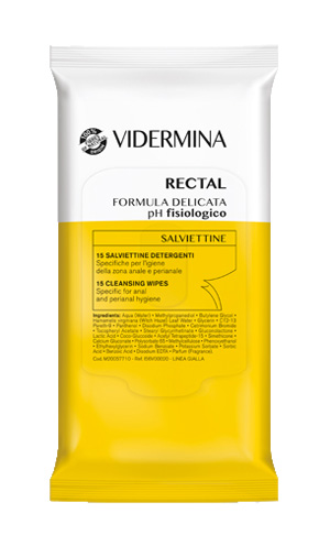 VIDERMINA RECTAL SALVIETTINE 15 PEZZI - Angeli Pharm