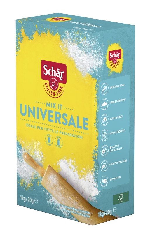 SCHAR MIX IT FARINA UNIVERSALE SENZA LATTOSIO 1 KG + 20 G - Angeli Pharm