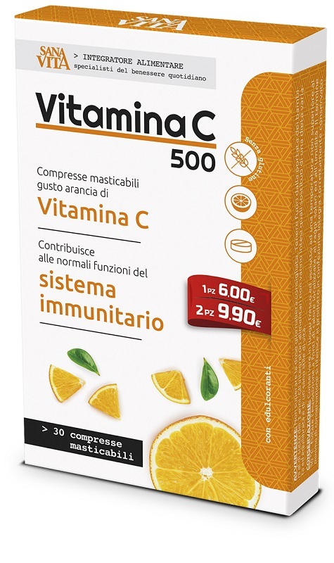SANAVITA VITAMINA C MASTICABILE 30 COMPRESSE - Angeli Pharm