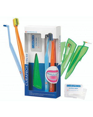 CURAPROX ORTHO KIT 1 SET COMPOSTO DA CS 5460 ORTHO+CS 1009 SINGLE+CPS ORTHO POCKET SET+ORTHO WAX - Angeli Pharm