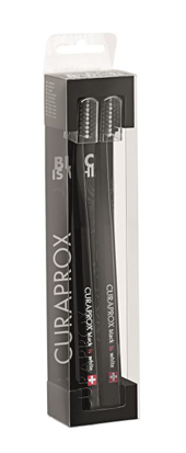 CURAPROX BLACK IS WHITE DENTIFRICI SBIANCANTI 2 SPAZZOLINI - Angeli Pharm