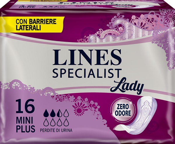 LINES SPECIALIST PANNOLONE MINI PLUS FARMA 16 PEZZI - Angeli Pharm