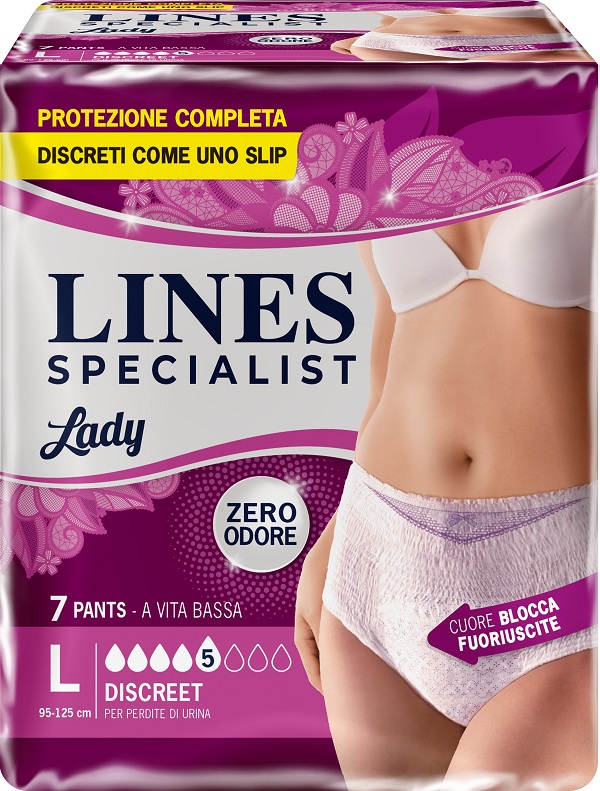 LINES SPECIALIST PANTS DISCREET L FARMA 7 PEZZI - Angeli Pharm