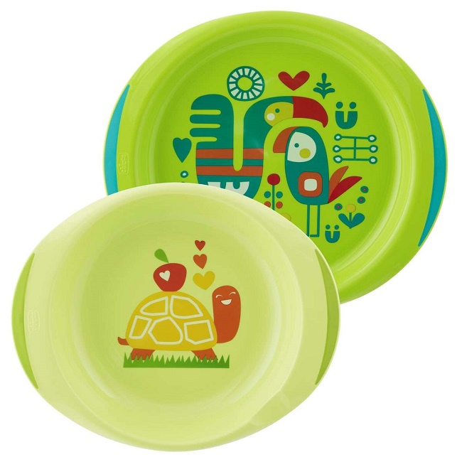 CHICCO PIATTO FONDO E PIANO 12M+ VERDE - Angeli Pharm