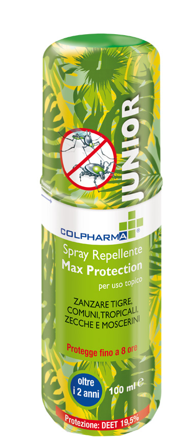 COLPHARMA SPRAY REPELLENTE MAX PROTECTIO JUNIOR DEET 19,50 100 ML - Angeli Pharm