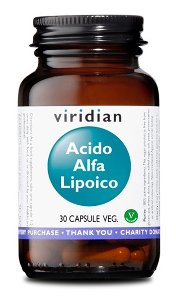 VIRIDIAN ACIDO ALFA LIPOICO 30 CAPSULE VEGETALI - Angeli Pharm