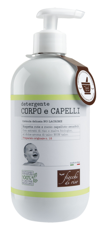 FIOCCHI DI RISO DETERGENTE CORPO/CAPELLI TALCO 400 ML - Angeli Pharm