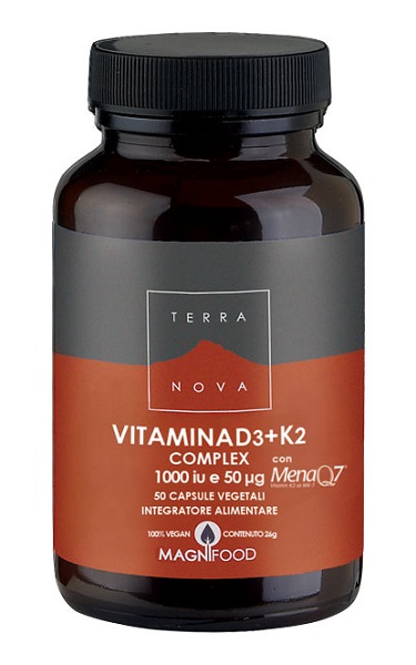 TERRANOVA VITAMINA D3 + K2 50 CAPSULE - Angeli Pharm