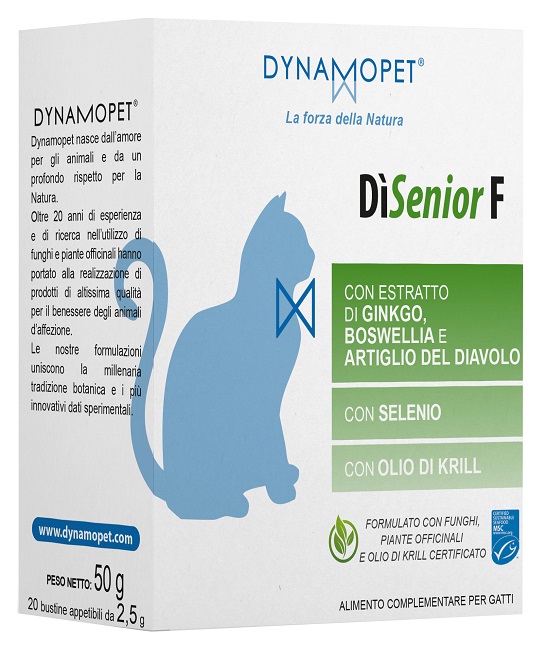 DISENIOR F PER GATTI 20 BUSTINE APPETIBILI DA 2,5 G - Angeli Pharm