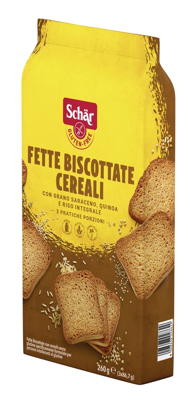 SCHAR FETTE BISCOTTATE CEREALI 3 PORZIONI DA 86,7 G - Angeli Pharm