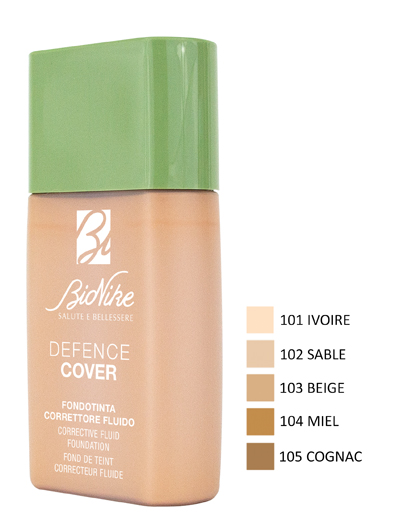 DEFENCE COVER FONDOTINTA CORRETTORE FLUIDO 101 40 ML - Angeli Pharm