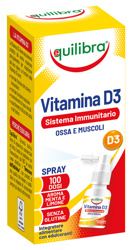 VITAMINA D3 SISTEMA IMMUNITARIO OSSA E MUSCOLI 13 ML - Angeli Pharm