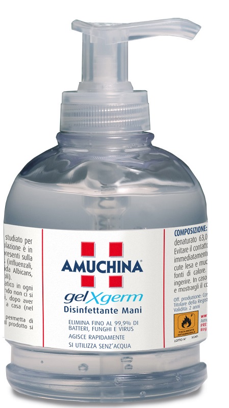 AMUCHINA GEL X-GERM DISINFETTANTE MANI 250 ML - Angeli Pharm