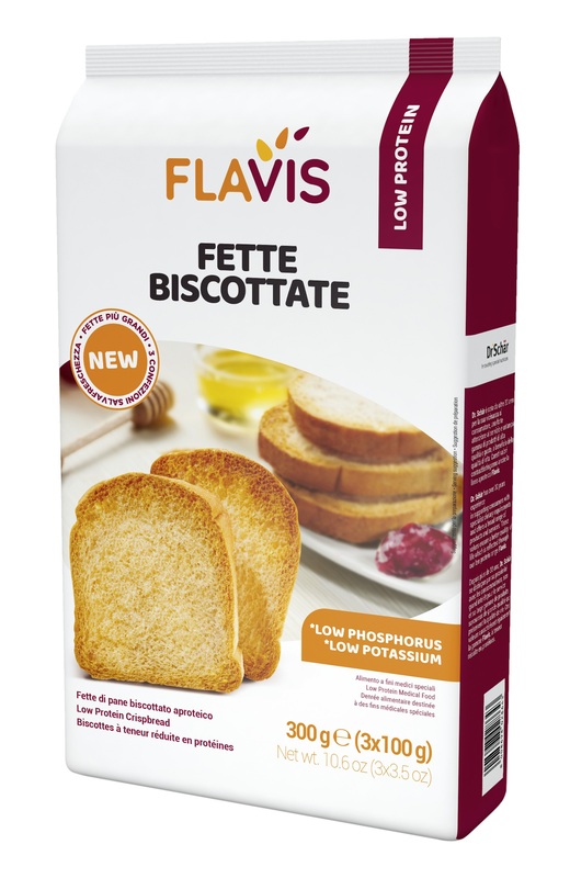 FLAVIS FETTE BISCOTTATE APROTEICHE 300 G - Angeli Pharm
