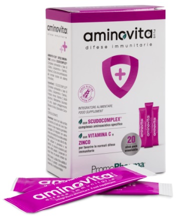 AMINOVITA PLUS DIFESE IMMUNITARIE 20 STICK PACK X 2,5 G - Angeli Pharm