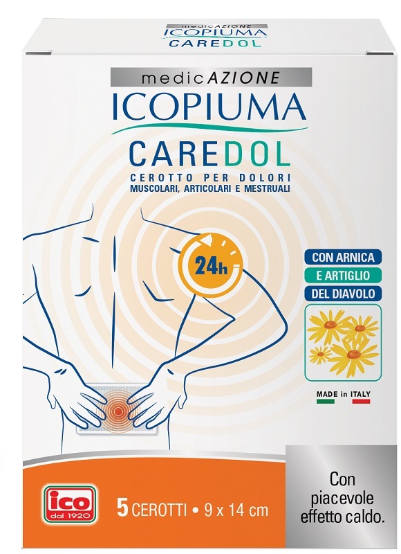 ICOPIUMA CAREDOL CEROTTO DOL RETTANGOLARE 5 PEZZI - Angeli Pharm