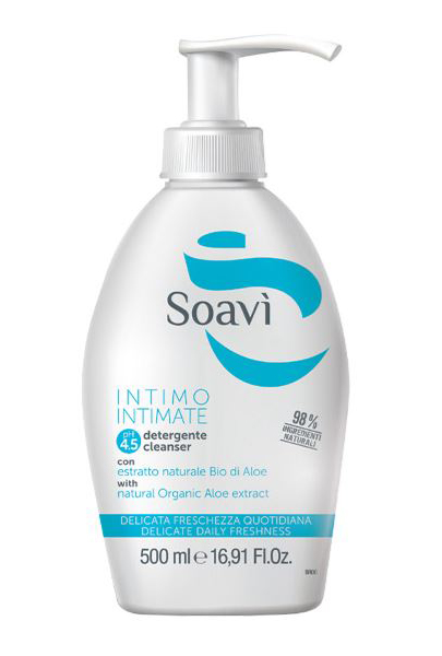 SOAVI INTIMO DELICATO PH4,5 FLACONE CON DISPENSER 500 ML - Angeli Pharm