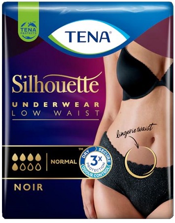 TENA SILHOUETTE NOIR M 10 PEZZI - Angeli Pharm