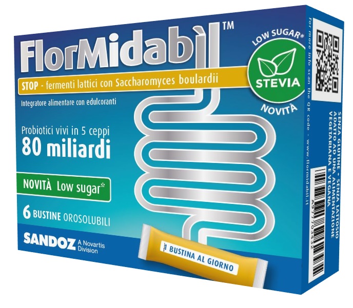 FLORMIDABIL STOP 6 BUSTINE CON STEVIA - Angeli Pharm