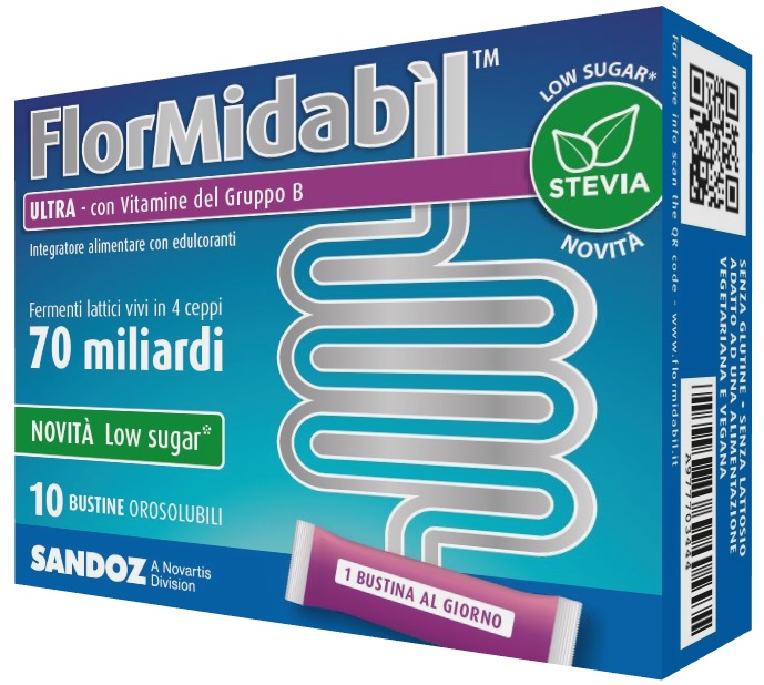 FLORMIDABIL ULTRA 10 BUSTINE CON STEVIA - Angeli Pharm